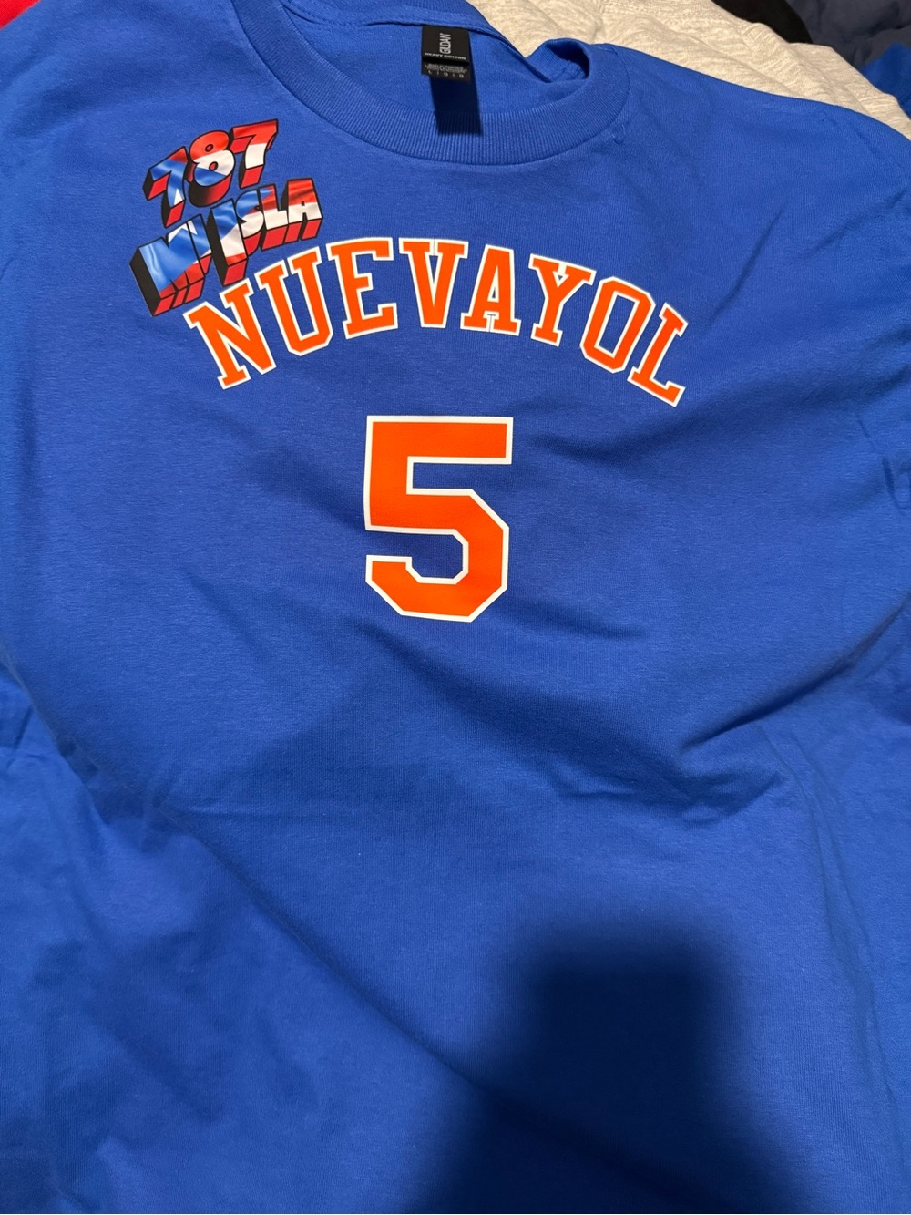 Large Nuevayol Alvarado New York Knicks Style Tshirt